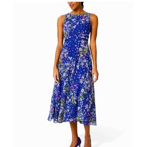 Carly Floral Print Midi Dress - Hobbs
